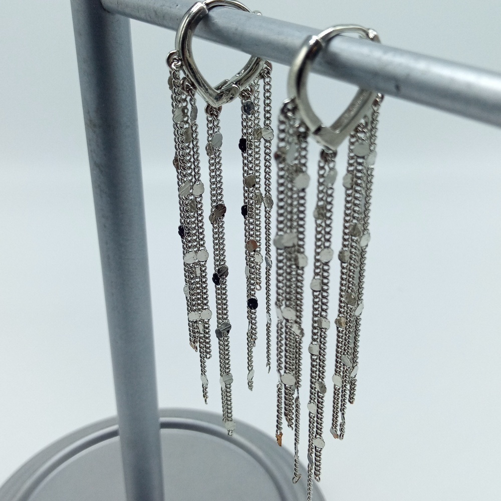 New | Lot of 2 | Fringe Confetti And Starburst W/ Single Thread Earrings